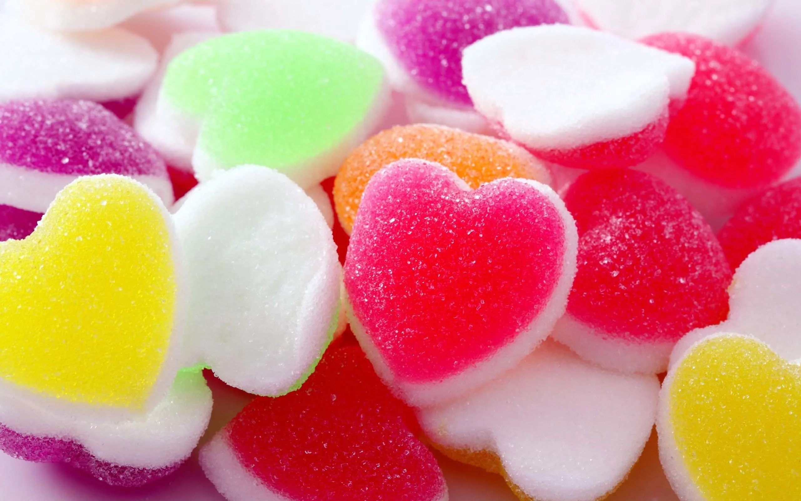 Sweet Candy Hearts Expressing Playful Romantic Joy