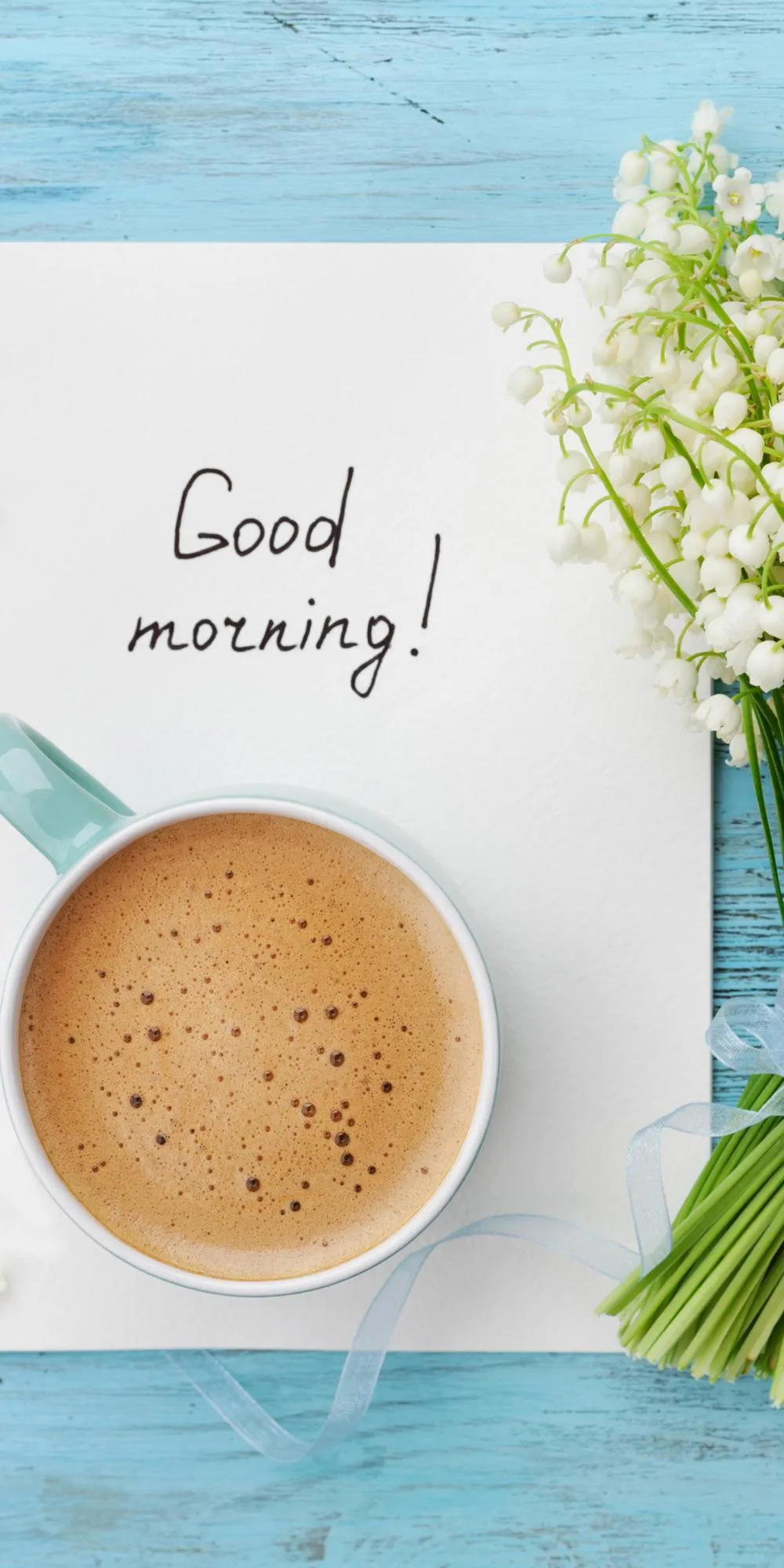Tea and Blooming Flowers for a Peaceful Morning Start