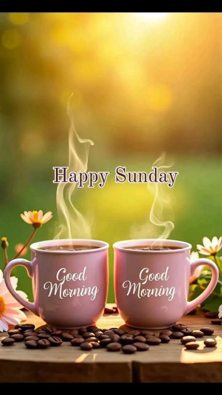 Tea Cups with Sunlight Promising a Cozy Good Morning