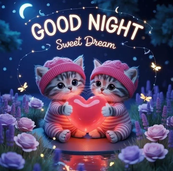 Teddy Bear and Moon Design for Kids Good Night Wallpaper