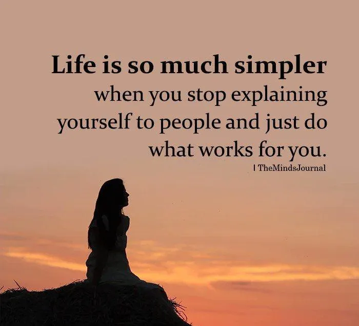Thoughtful Life Quote Encourages Calm and Simple Living
