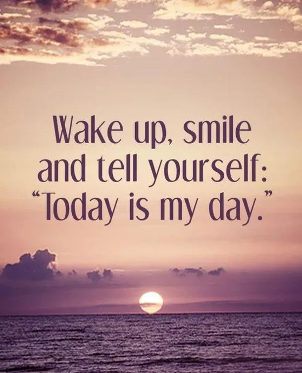 Uplifting Reminder to Own Your Day with Positivity