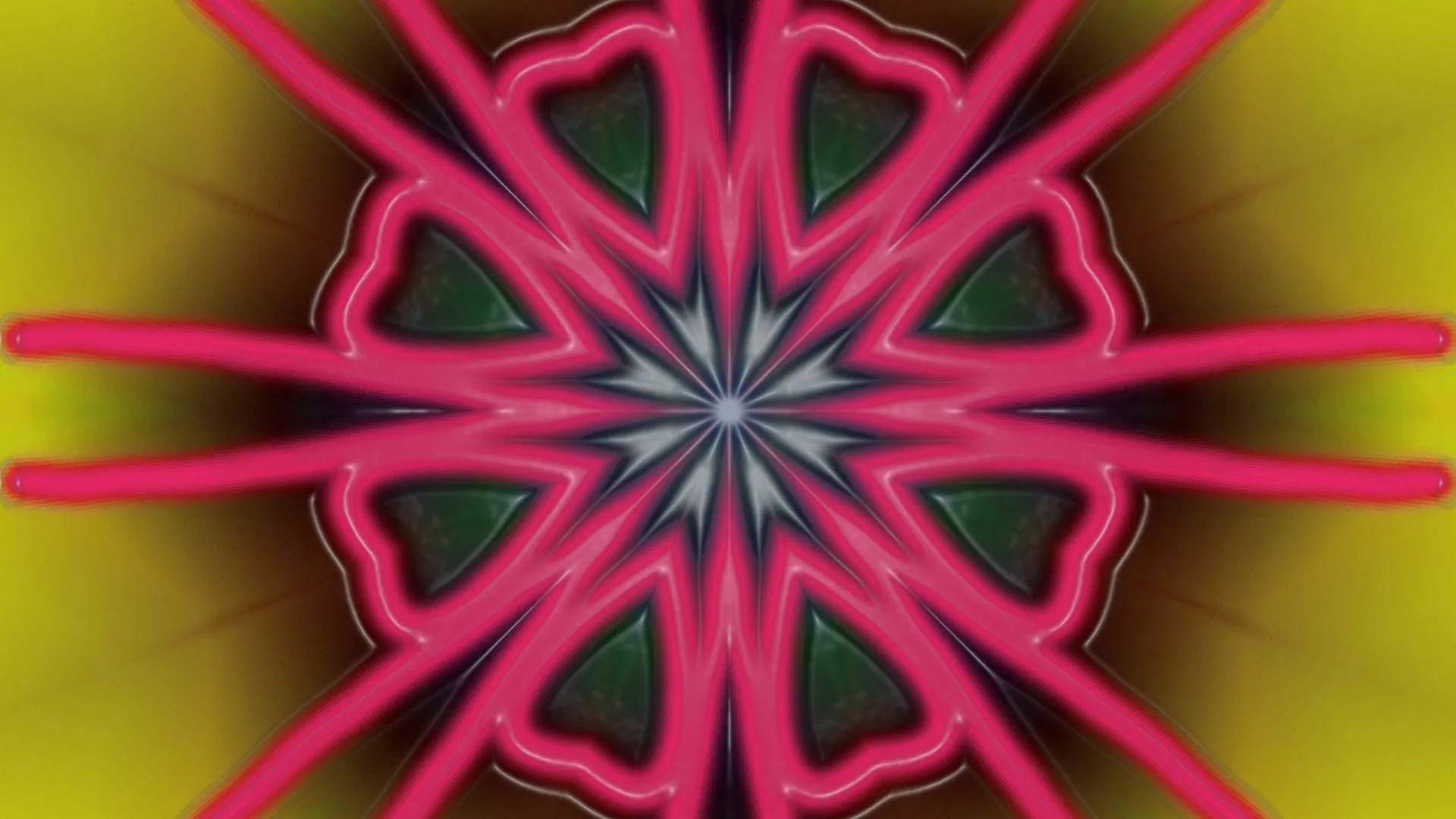 Vivid Pink Kaleidoscope Pattern of Romantic Energy