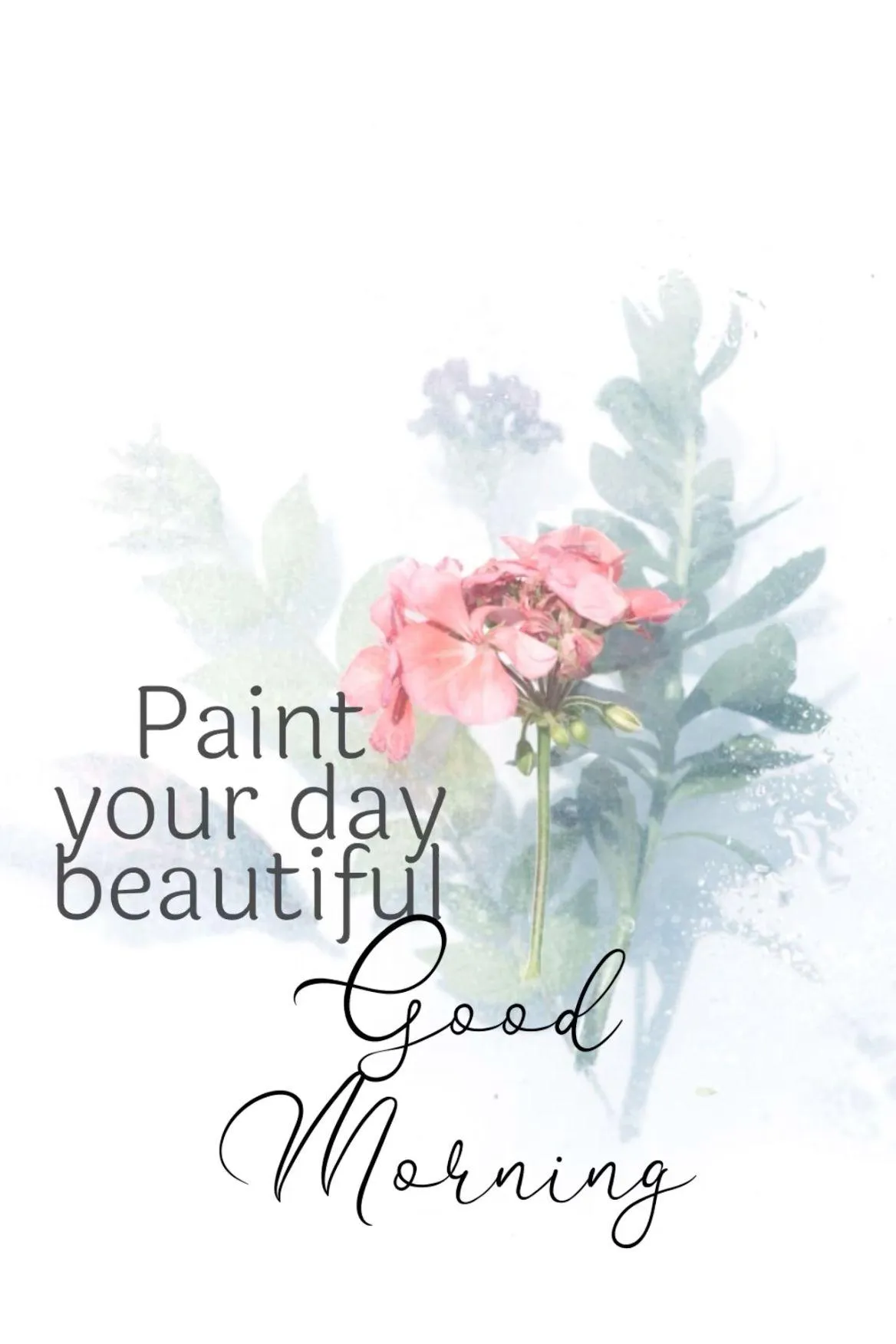 Wallpaper of Faith Hope Morning Quote with White Background
