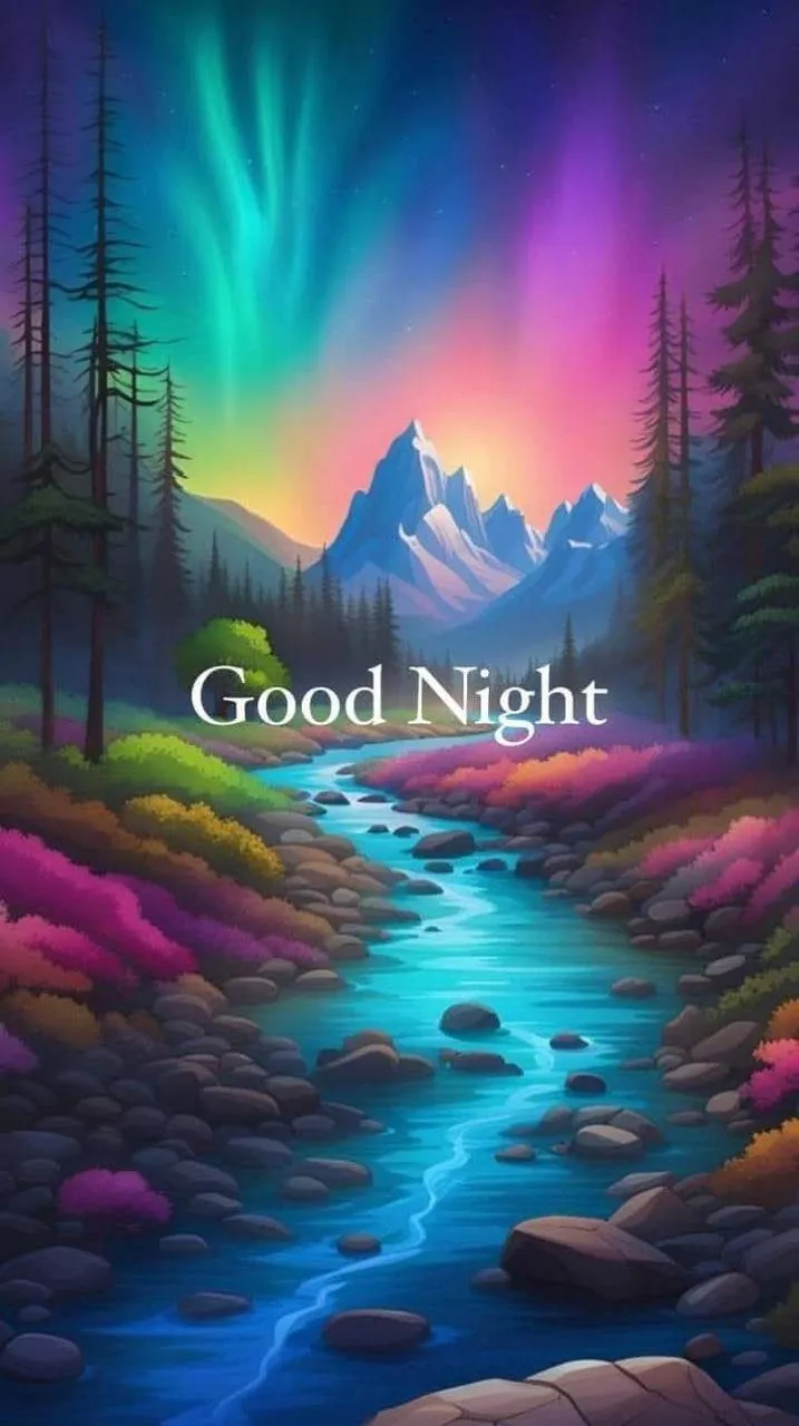 Wallpaper of Good Night Stars and Colorful Sky Background