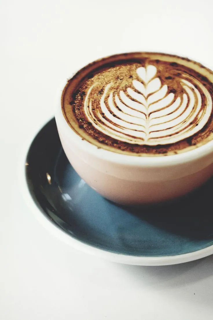 Warm Coffee with Foam Art Begins Your Day with Delight