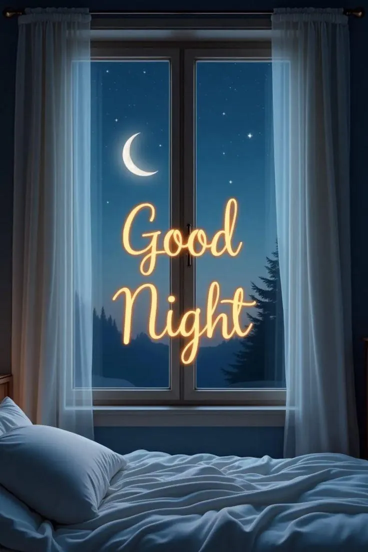 Wish Good Night with Calm and Restful Night Greetings