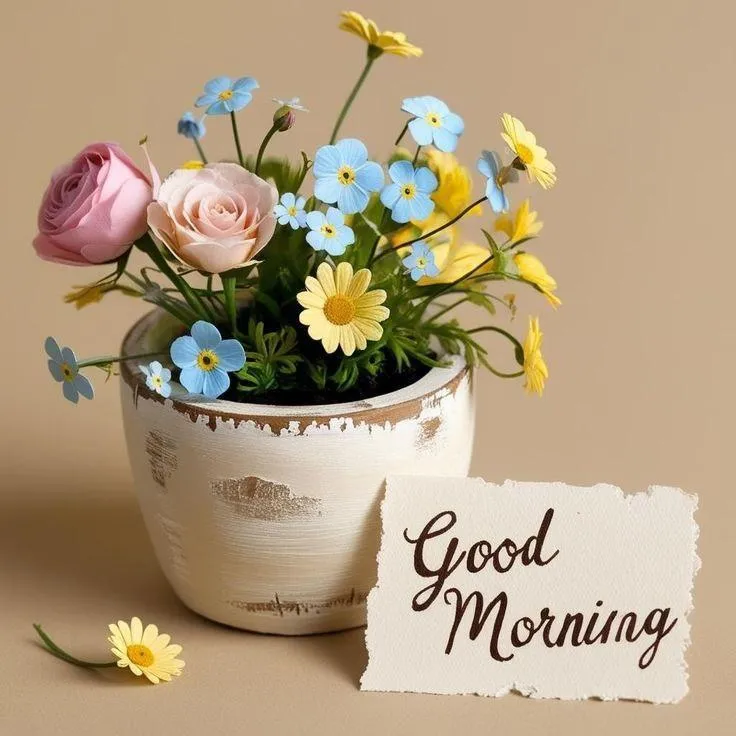 Yellow and White Flowers Brighten Your Morning Spirit