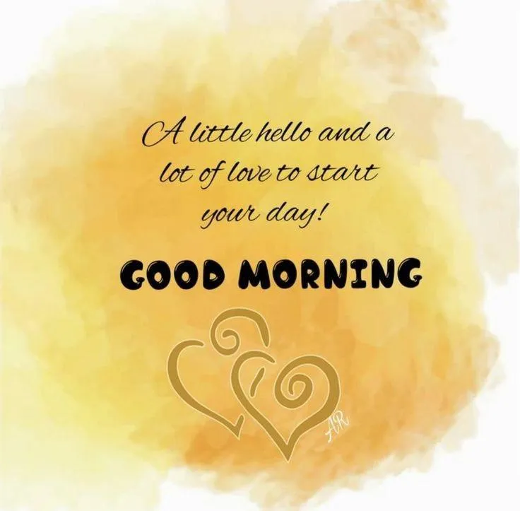 Yellow Background with Sun and Coffee Morning Blessing