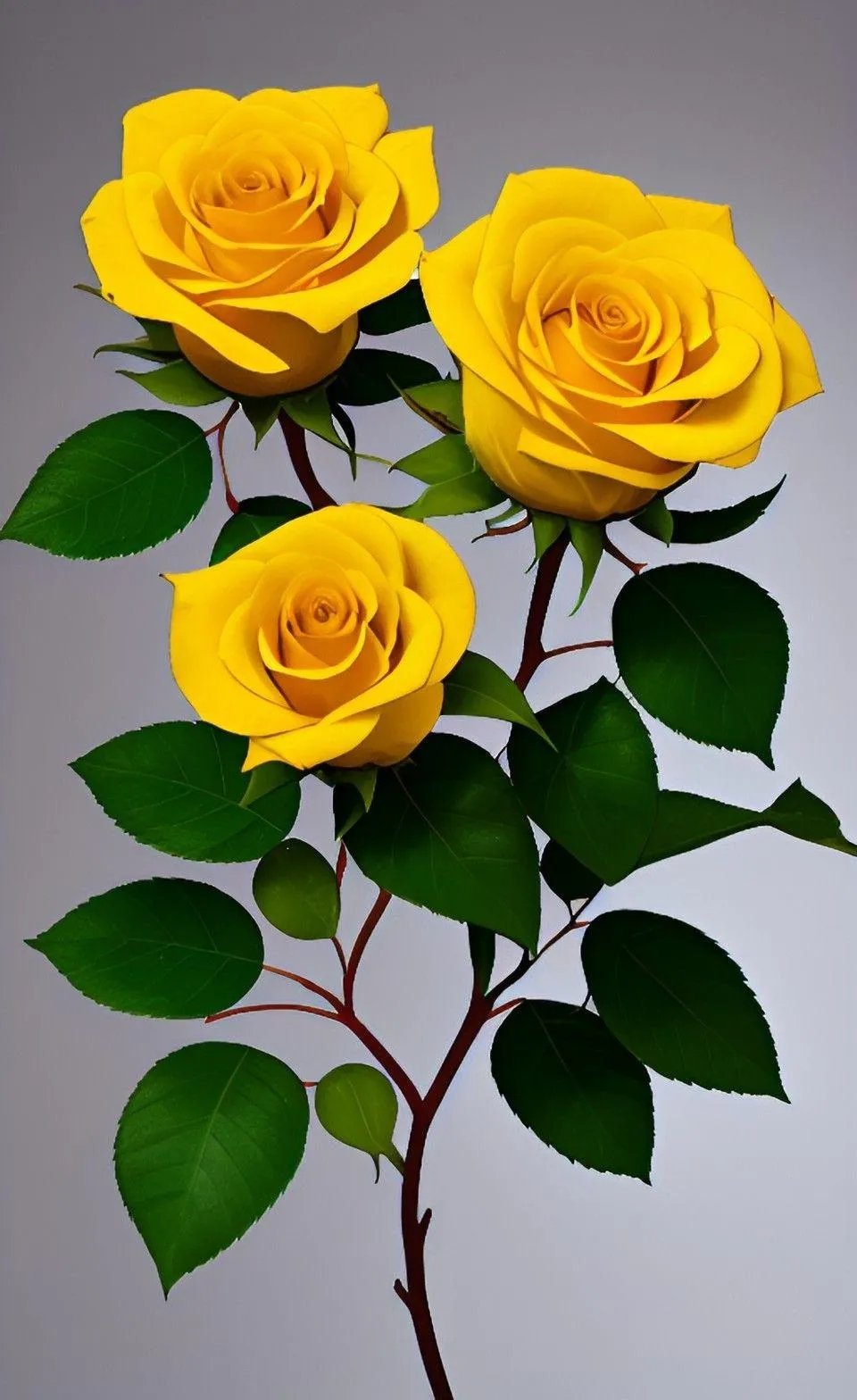 Yellow Roses Bring a Fresh and Beautiful Morning Wallpaper