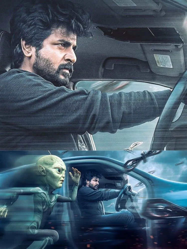 Action Scene with Sk and Alien in High Speed from Ayalaan