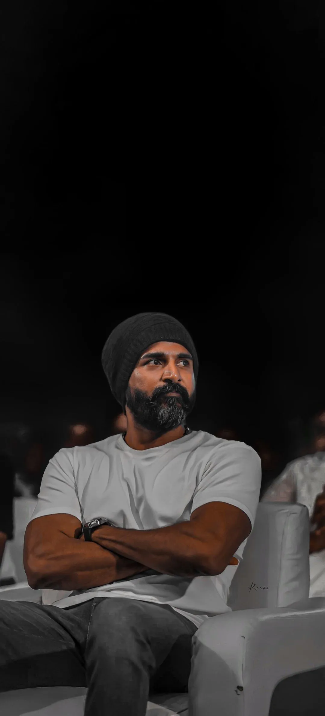 Actor Sivakarthikeyan Black and White Serious Face Still