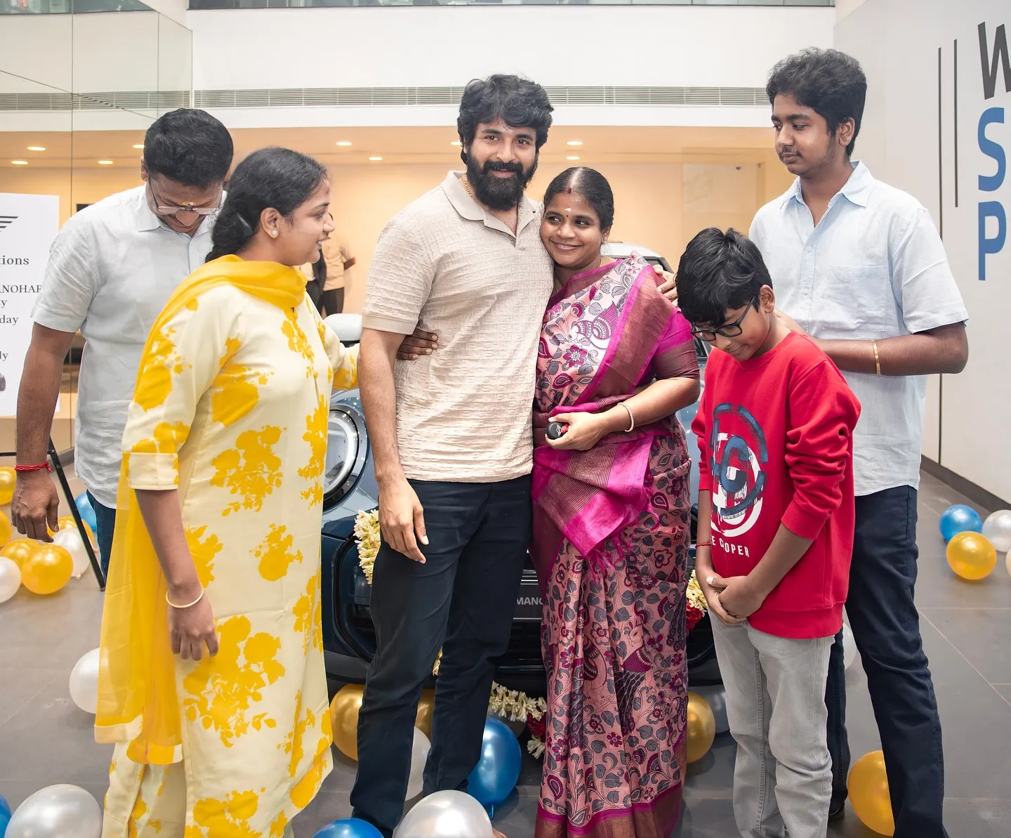 Actor Sivakarthikeyan Celebrating the Birthday of His Sister