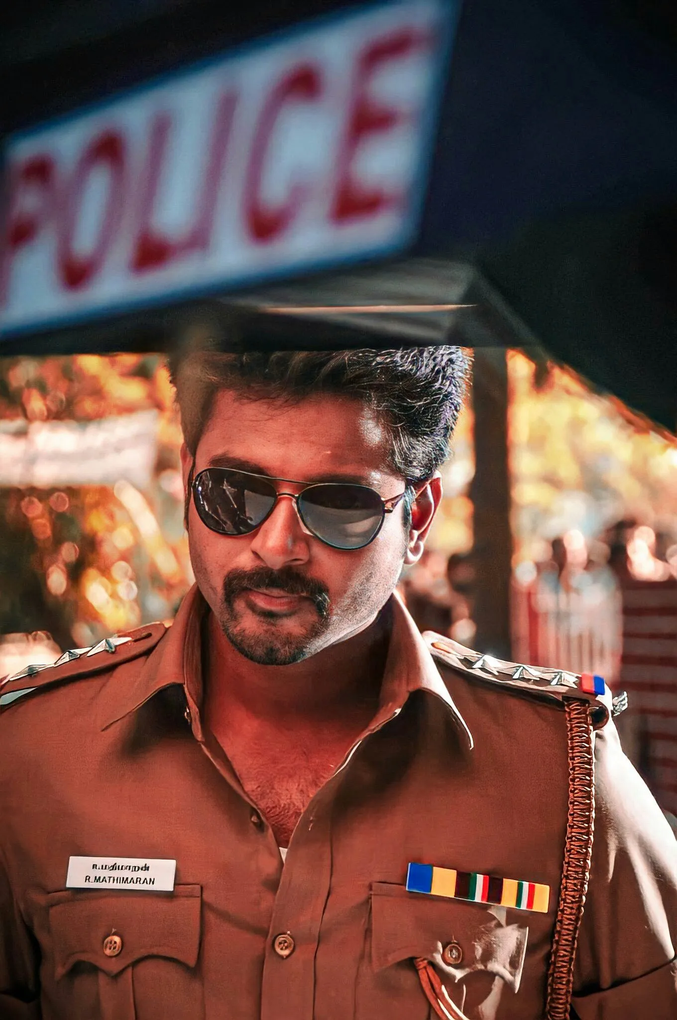 Actor Sivakarthikeyan from Kaaki Sattai Movie Costume Image