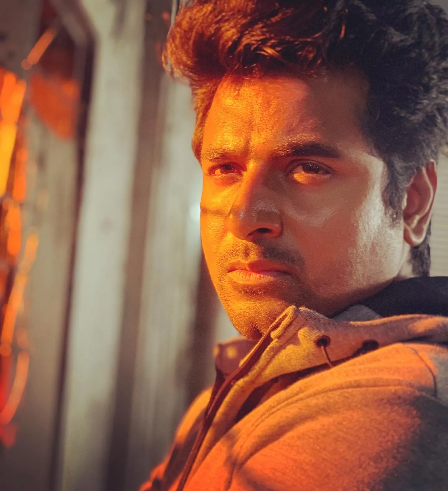 Amazing Sivakarthikeyan Intense Look with Warm Lighting
