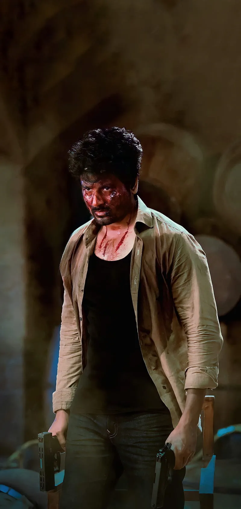 Bloody Face of Sivakarthikeyan from Doctor Movie Wallpaper