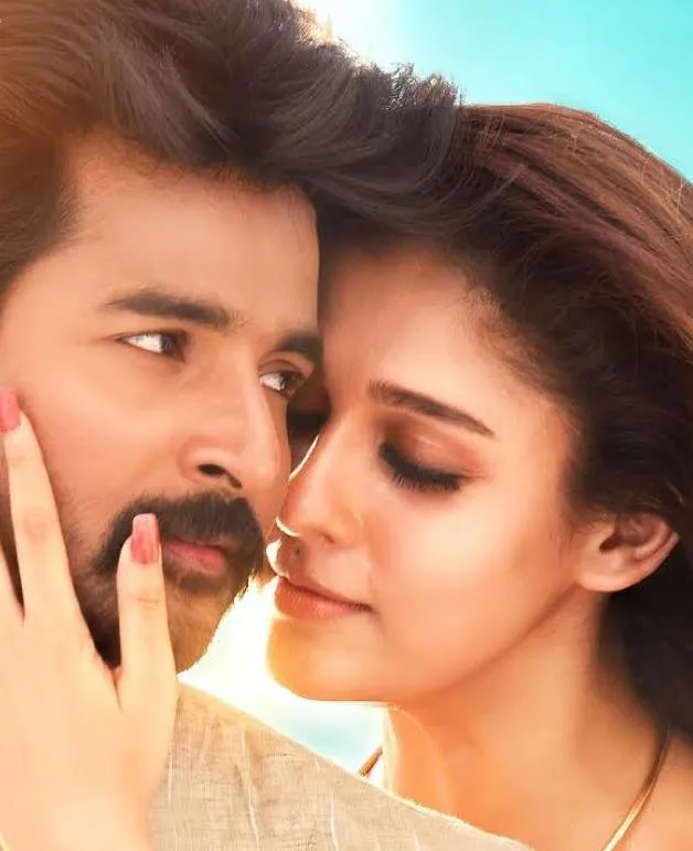 Closeup of Sk and Nayanthara from Vellaikaran Wallpaper