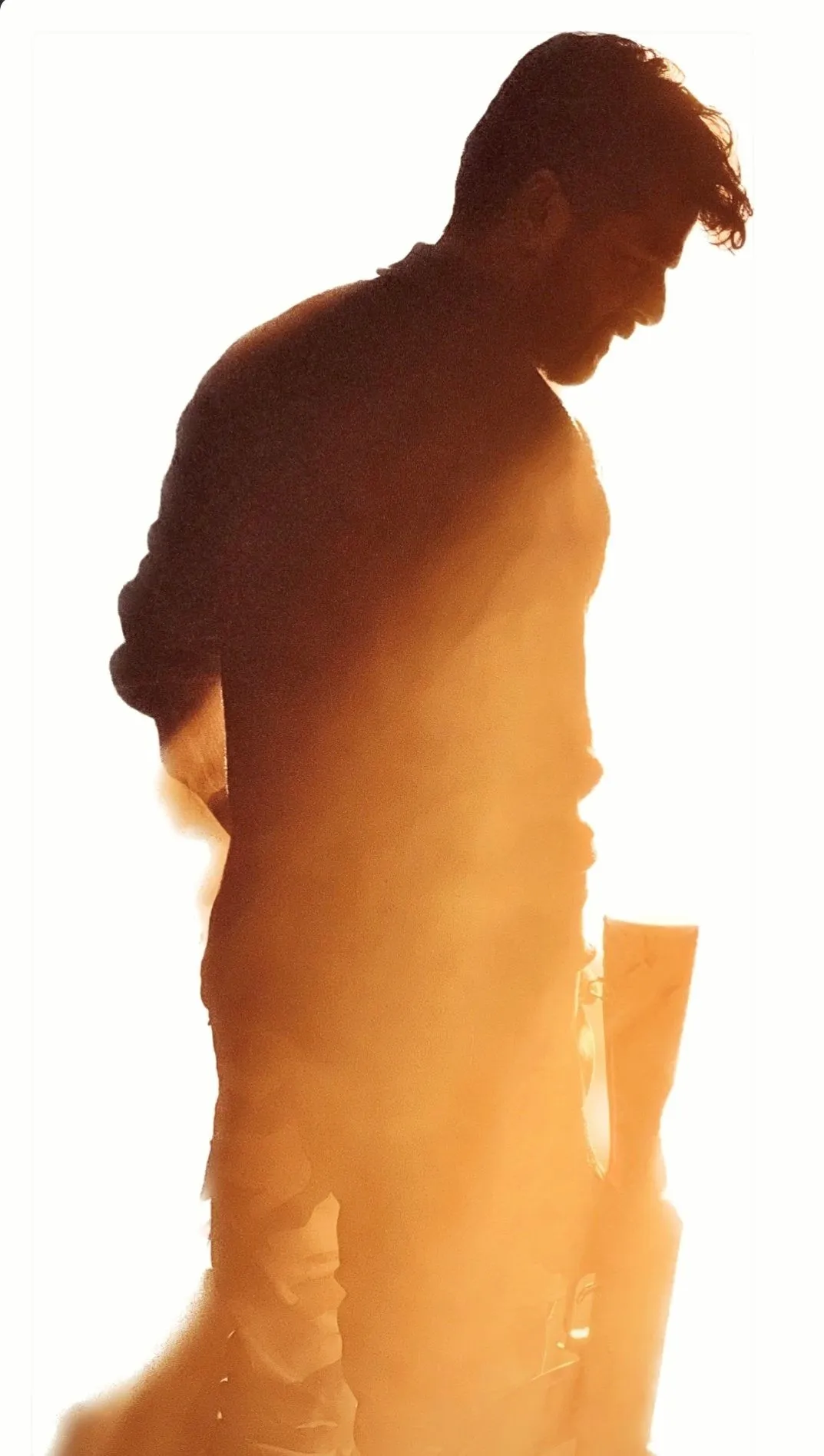 Dramatic Shadow Portrait of Sivakarthikeyan in Amaran Look
