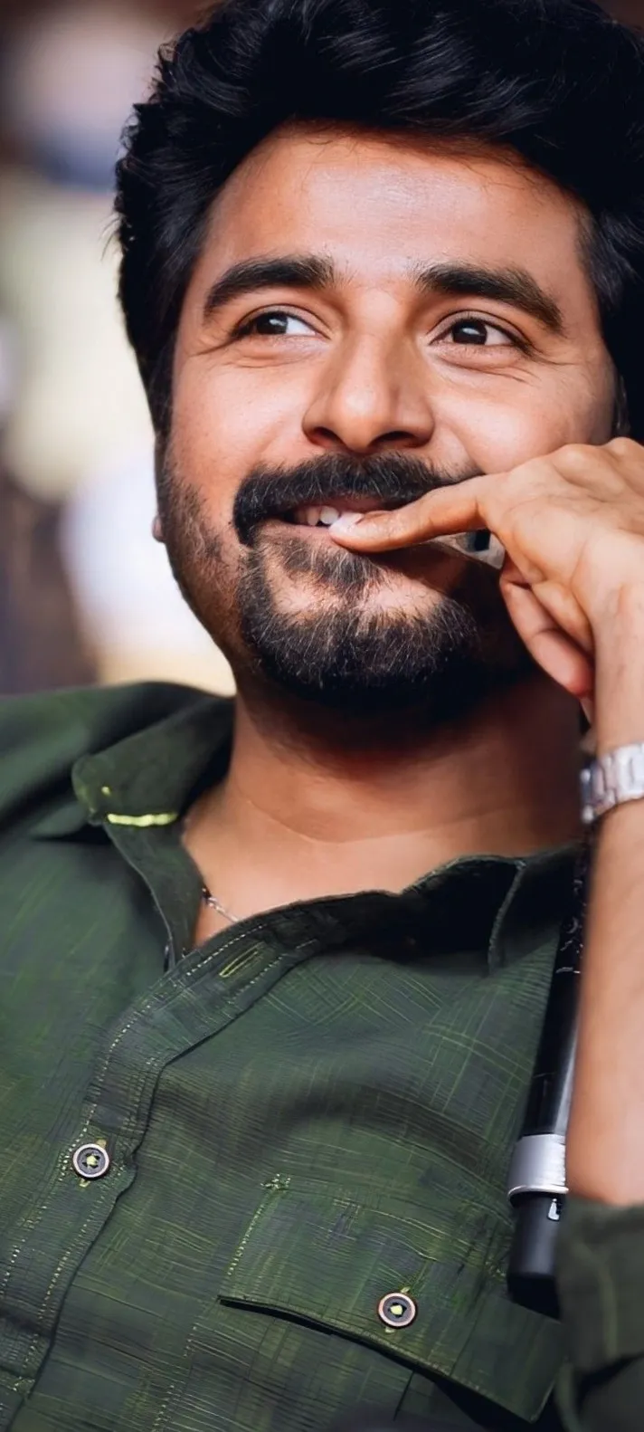 Portrait HD Image of Sivakarthikeyan Biting His Fingers