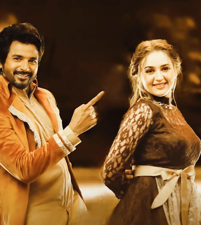 Prince Movie Still of Sivakarthikeyan and Maria Ryaboshapka