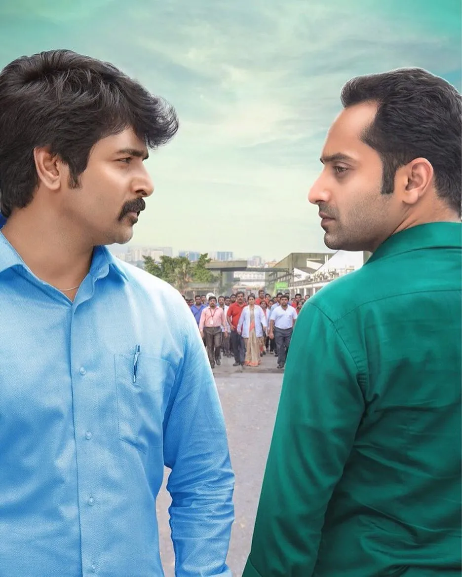 Sivakarthikeyan and Fahadh Faasil on Each Side Wallpaper