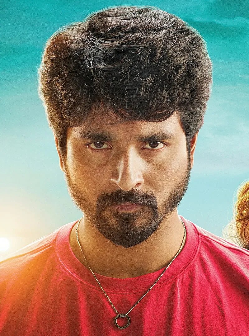 Sivakarthikeyan Bold Look in Red Shirt with Serious Face