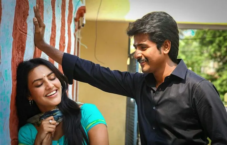 Sivakarthikeyan Leaning Toward Priya Anand Near Wall