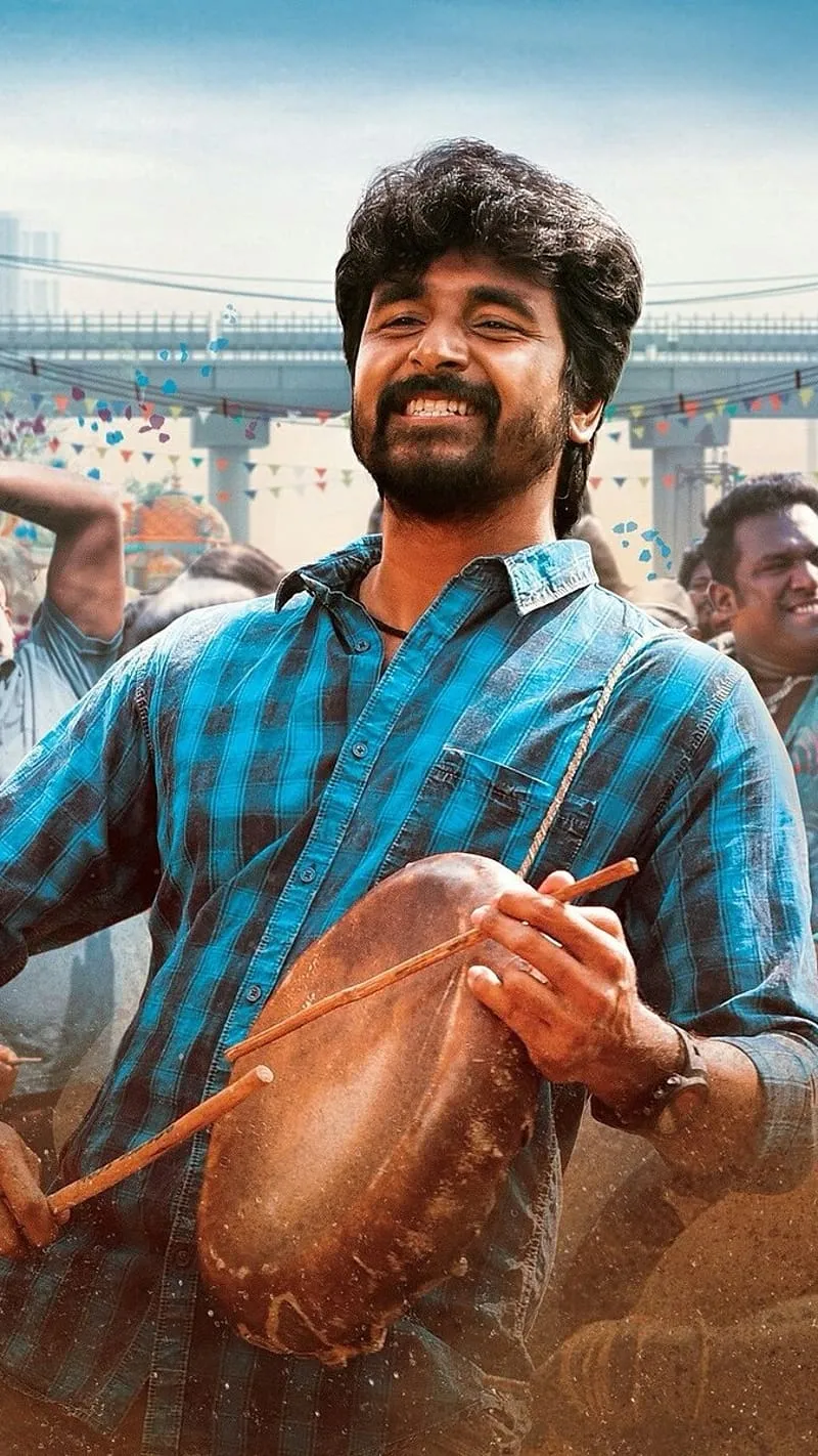 Sivakarthikeyan Playing Traditional Drum with Expression