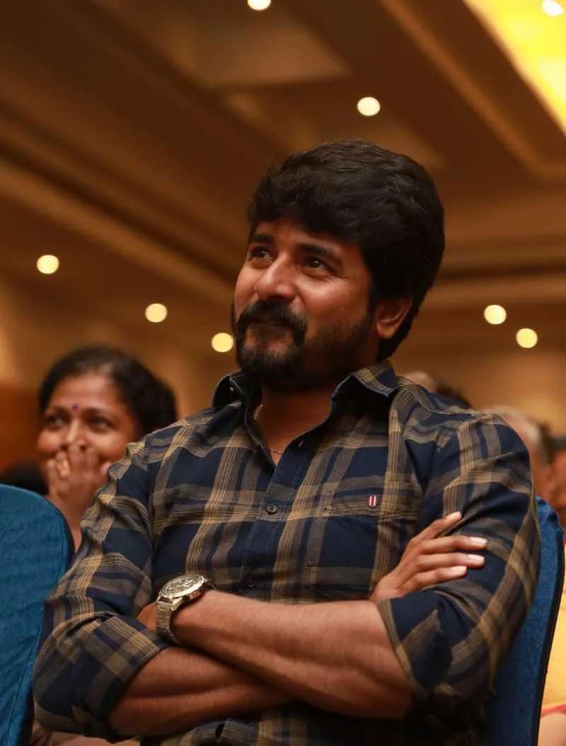 Sivakarthikeyan Public Event in Brown Checked Shirt Image