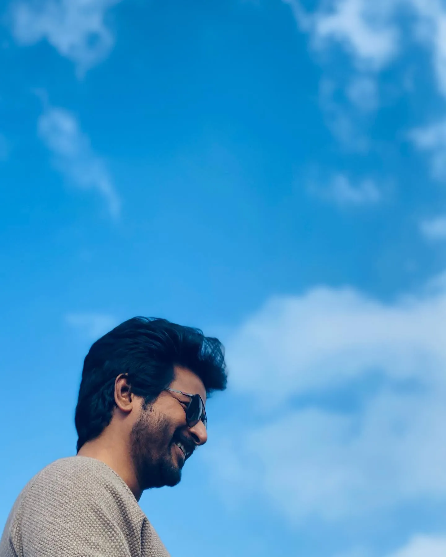 Sivakarthikeyan Smiling Under Blue Sky Casual Free Image