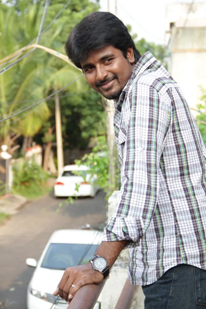 Sivakarthikeyan Standing on the Balcony with Casual Pose