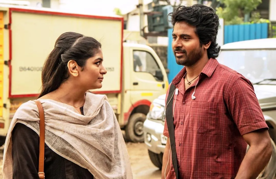 Sivakarthikeyan Talking To Aditi Shankar in Casual Outfit
