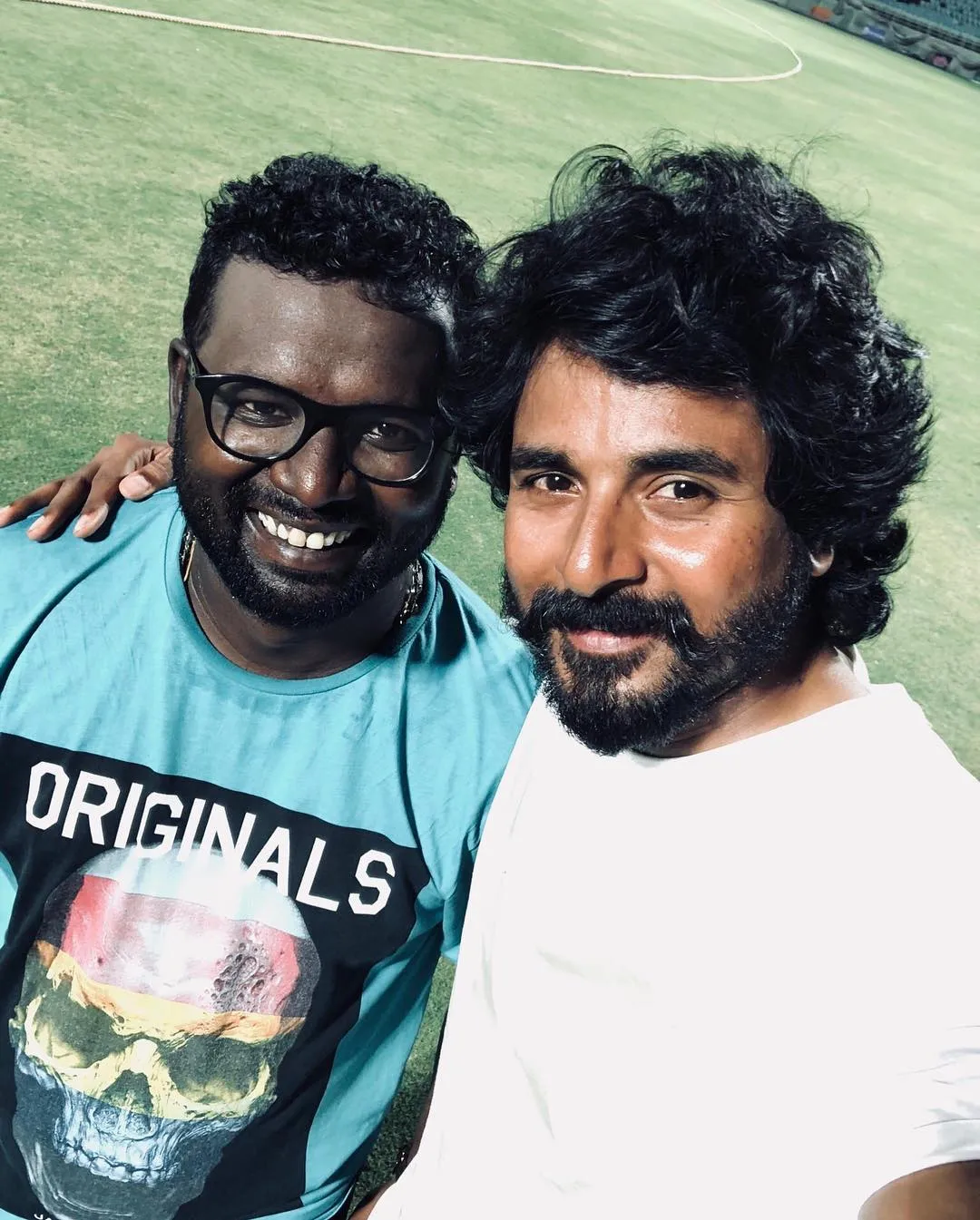 Sivakarthikeyan with Arunraja Kamaraj in Casual Pose Image