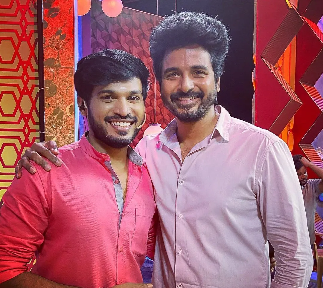 Sivakarthikeyan with Rakshan in Vibrant Festival Setting