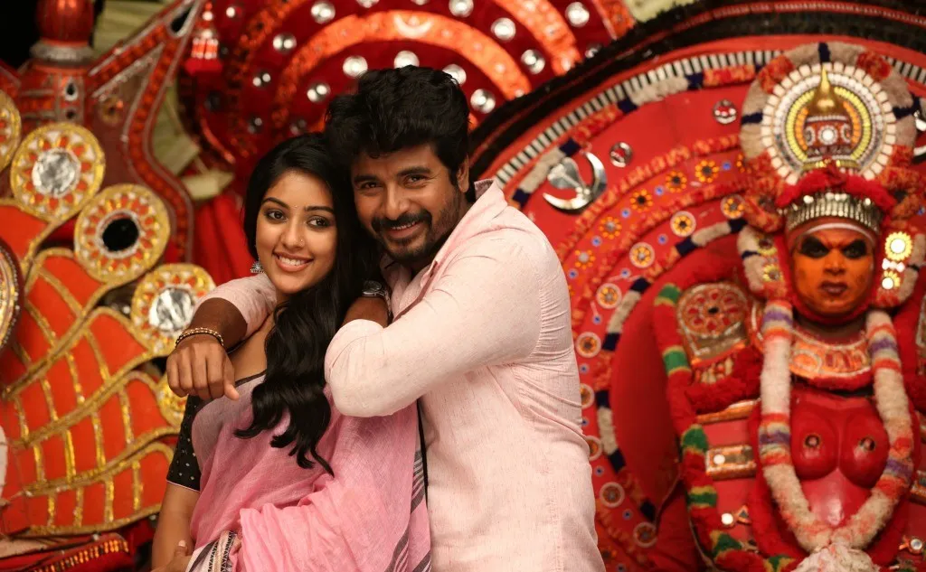 Sk and Anu Emmanuel At Cultural Festival Backdrop Wallpaper