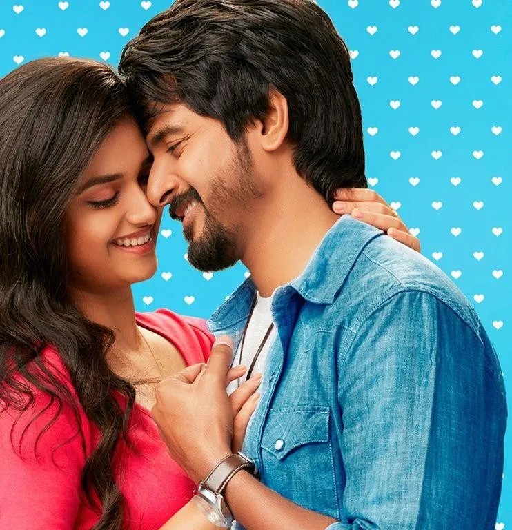 Sk and Keerthi Suresh in Close Romantic Pose from Remo Movie