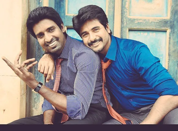 Soori and Sivakarthikeyan in Formal Shirt Posing Image Hd