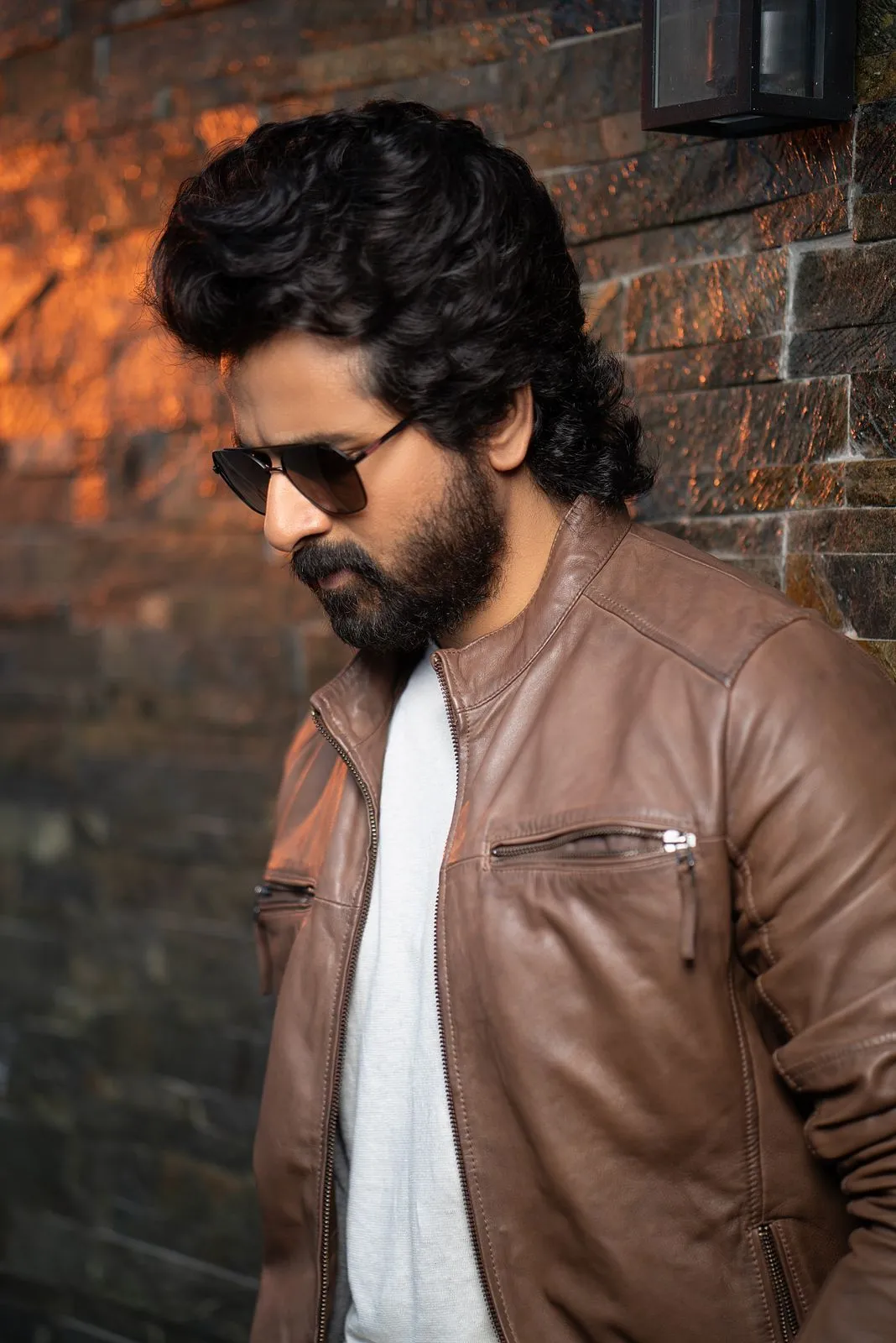 Stunning Look of Sivakarthikeyan in Brown Jacket and Glasses