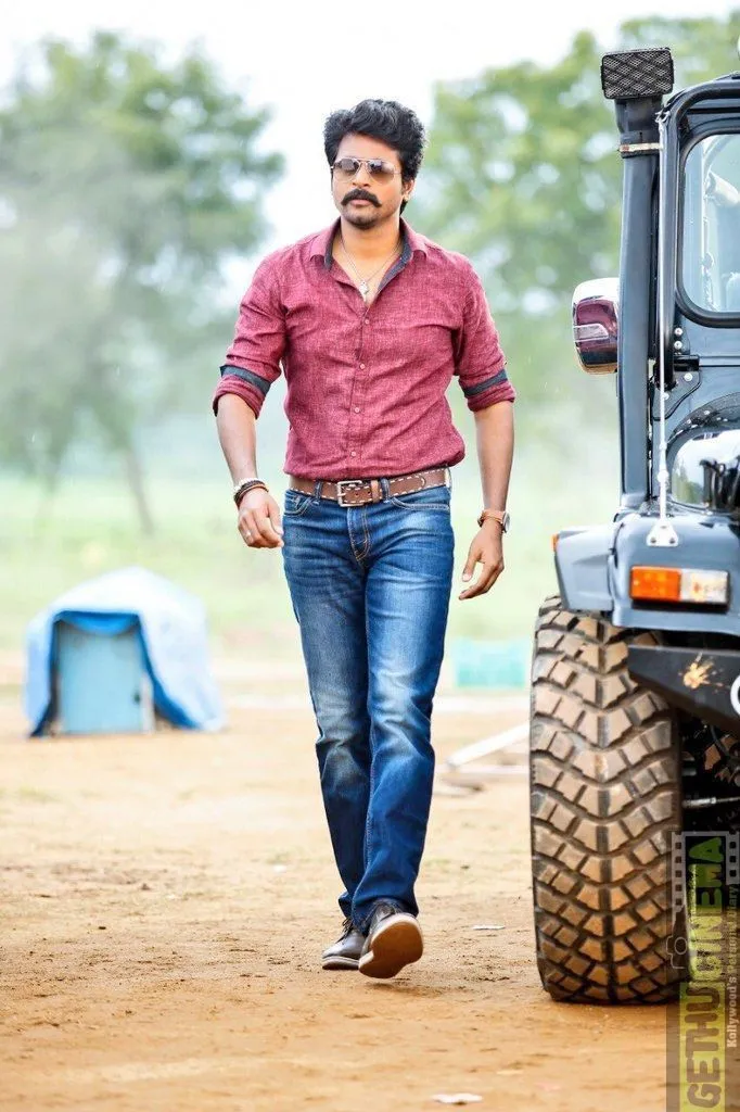 Stunning Walking Look of Sivakarthikeyan with Jeep Image