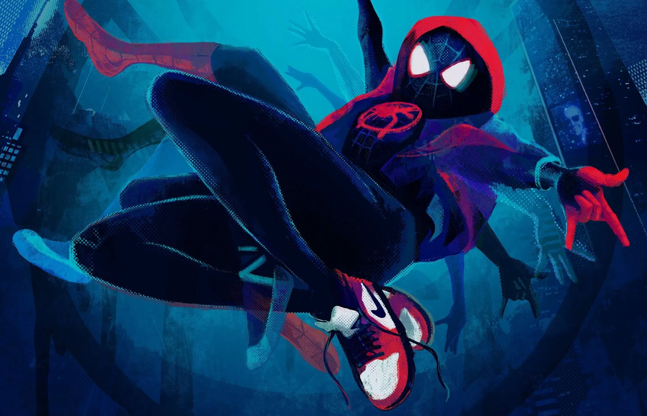 Backlit Spiderman Neon Shadow HD Wallapaper