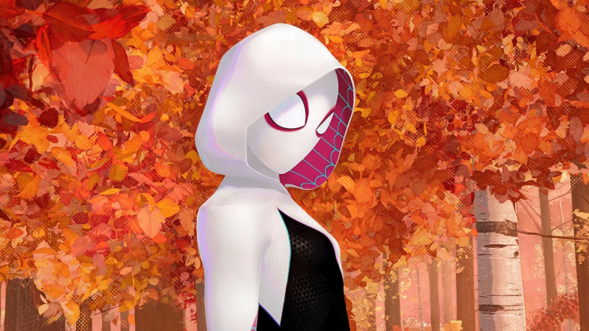 Gwen Autumn Leaves Wallpaper