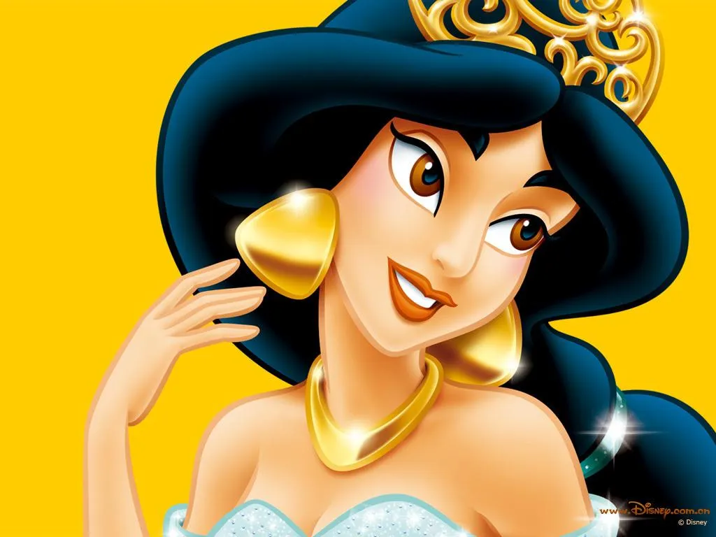 Jasmine Smiling Joyfully Wearing Gold Earrings and Headband