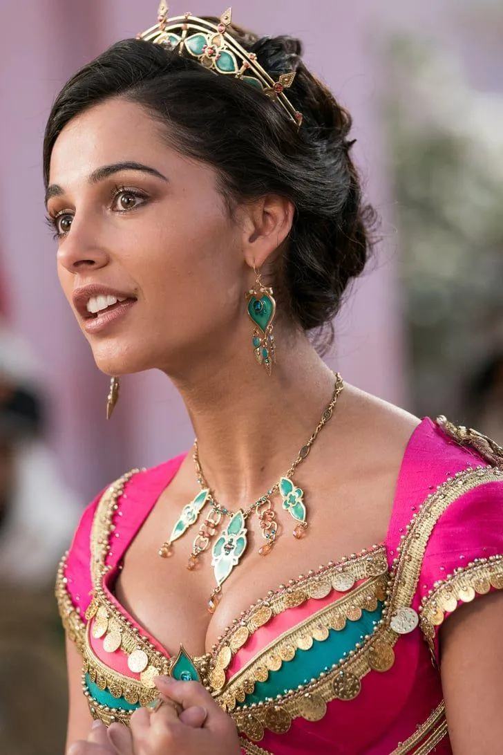 Live Action Woman Wearing Traditional Jewelry and Dress