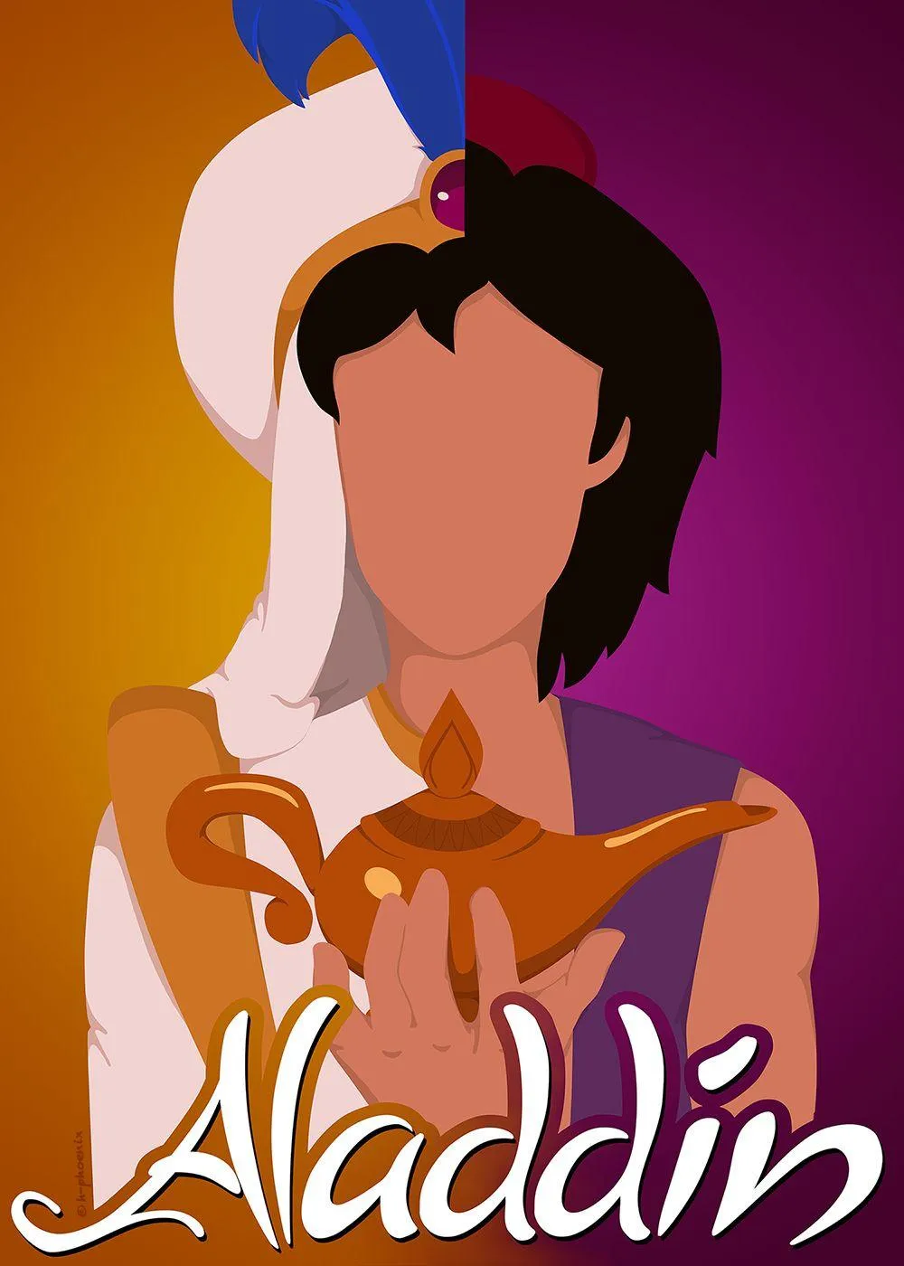 Silhouette of Jasmine Looking into Distance Over Sunset