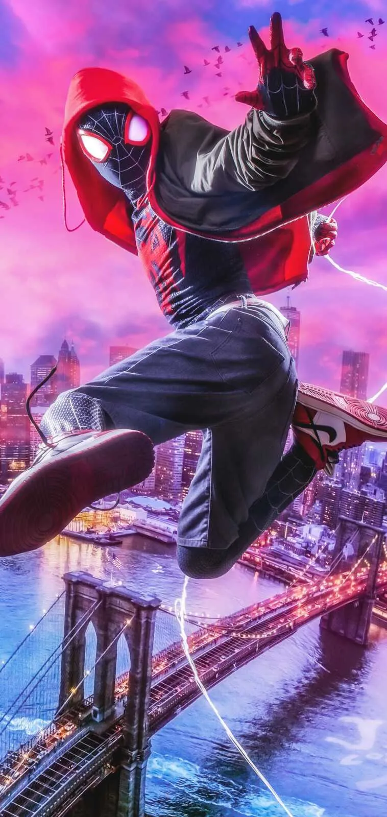 SkyPose Miles Morales Wallpaper