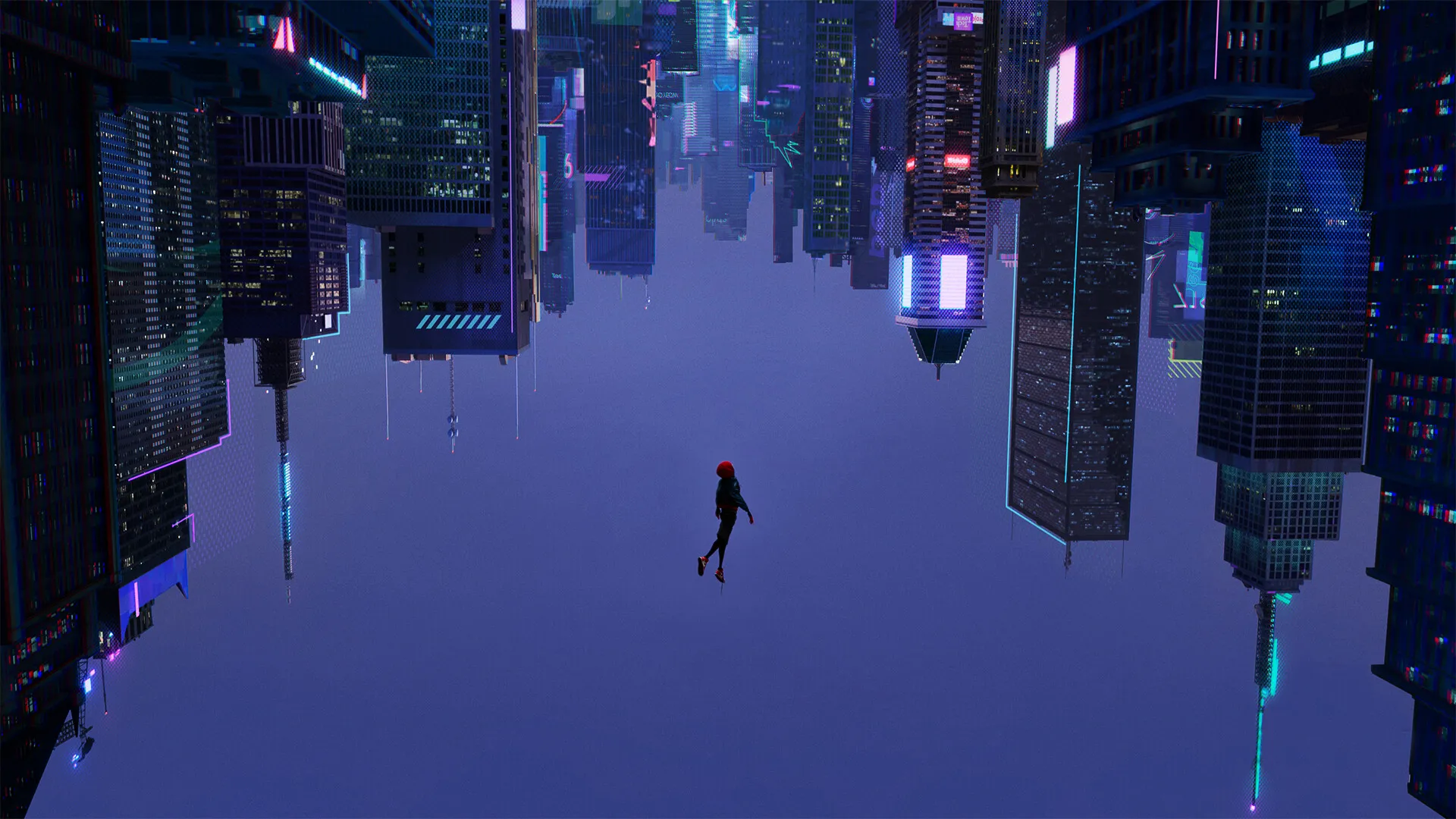 Spiderman in Snowy Street HD Wallpaper