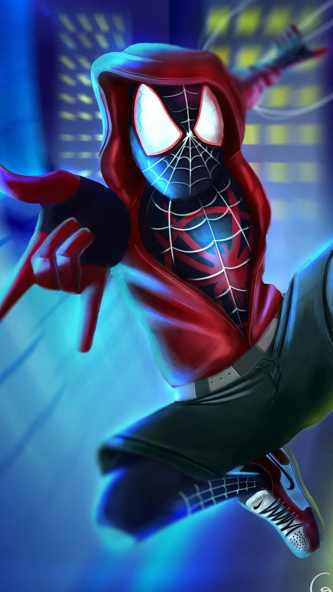 WebSlinger Dual Action Pose in City