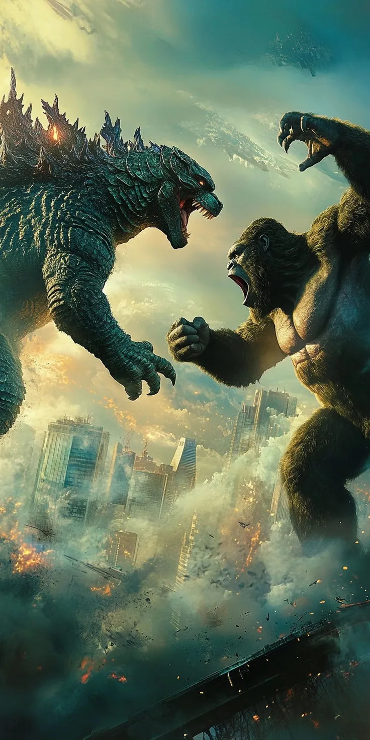 Godzilla vs King Ghidorah Epic Monster Battle HD Wallpaper
