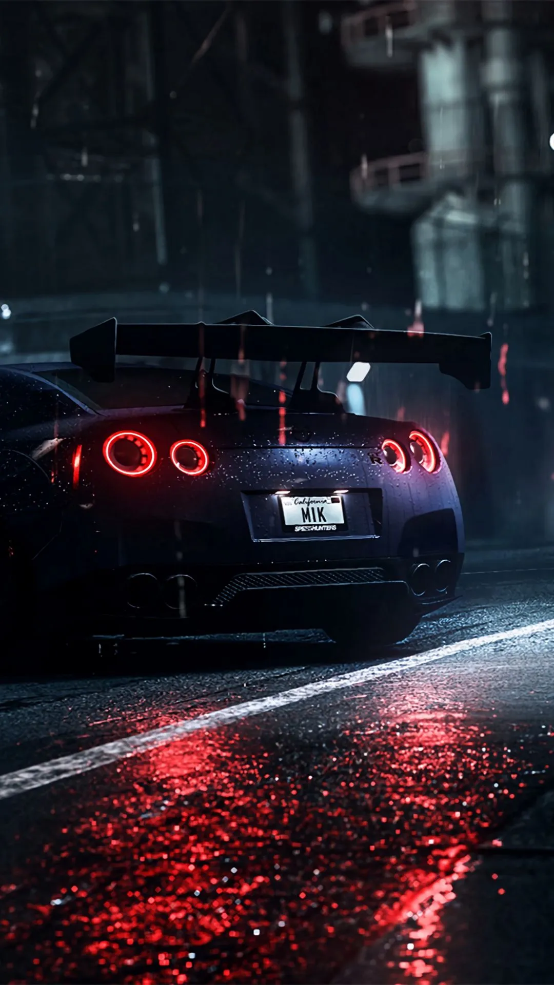 Nissan gt-r at striking night wallpaper for free download