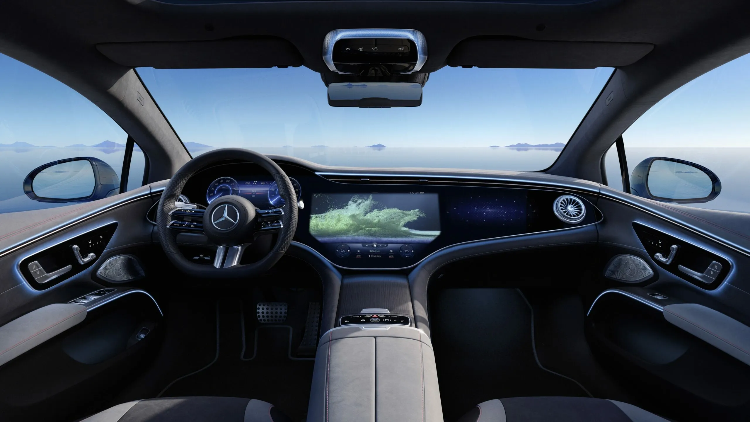 Advanced Mercedes Benz Interior Dashboard View Wallpaper